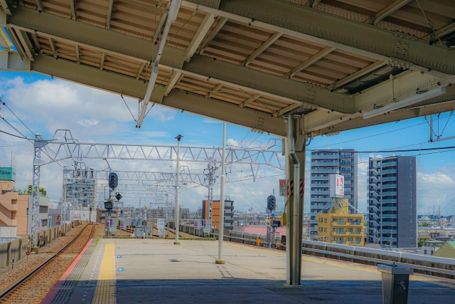 専門学校最寄り駅の風景